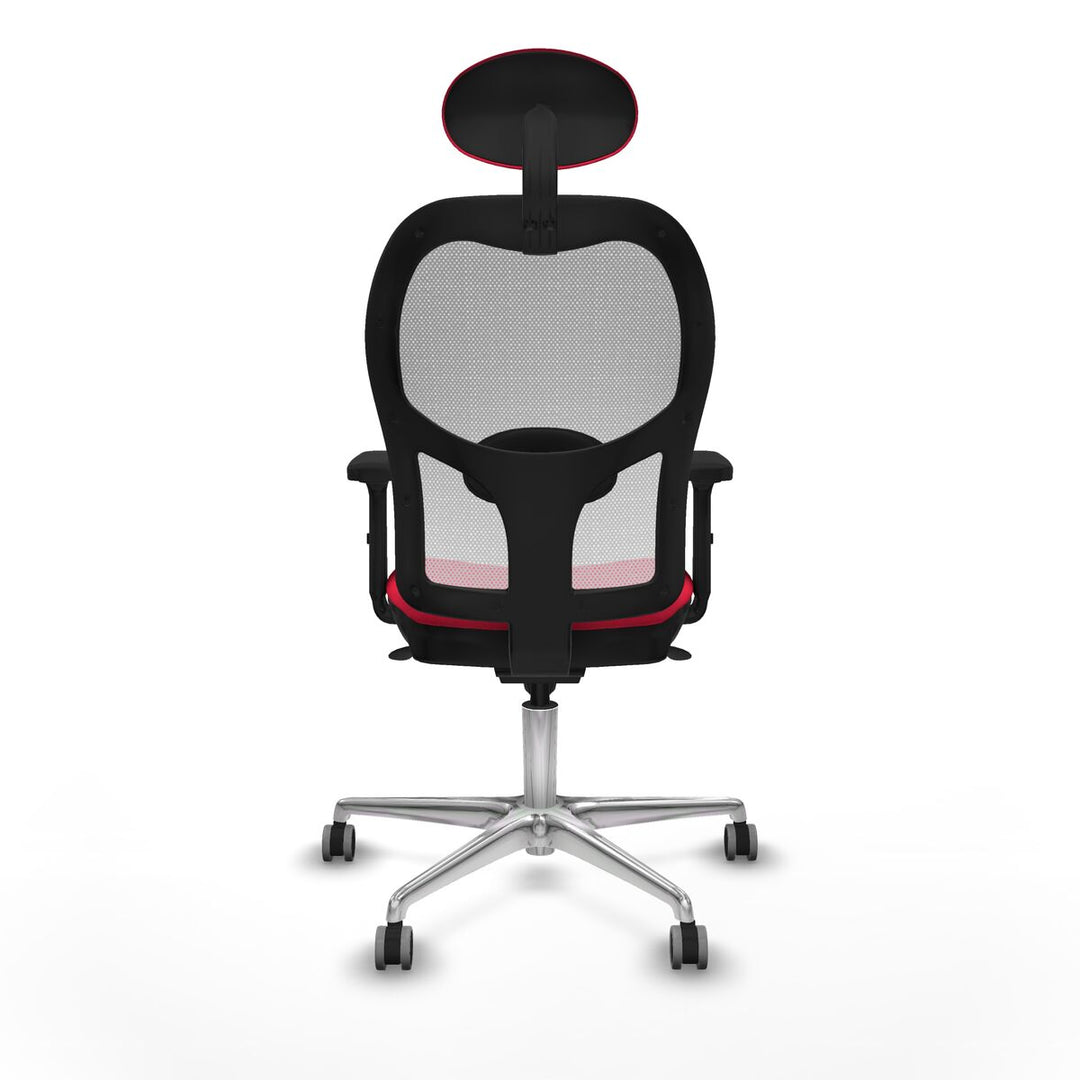 Office Chair with Headrest Piqueras y Crespo 2D086G1 Red