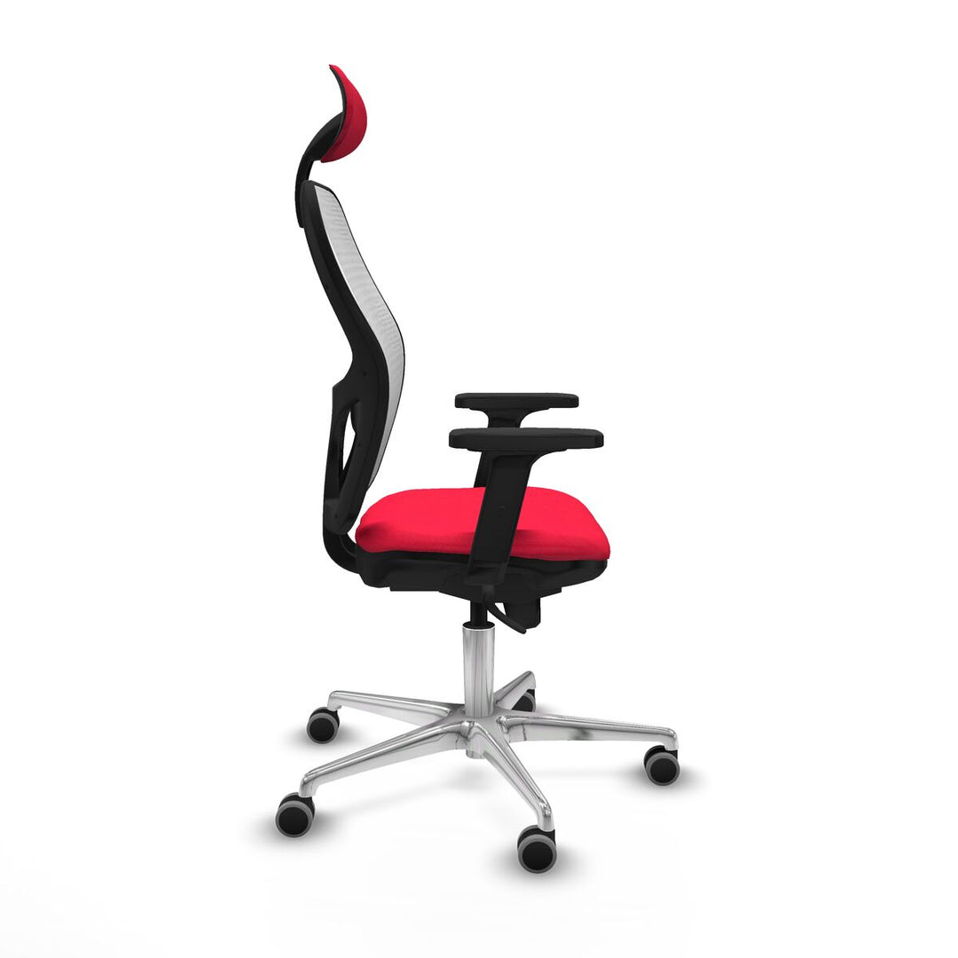 Office Chair with Headrest Piqueras y Crespo 2D086G1 Red