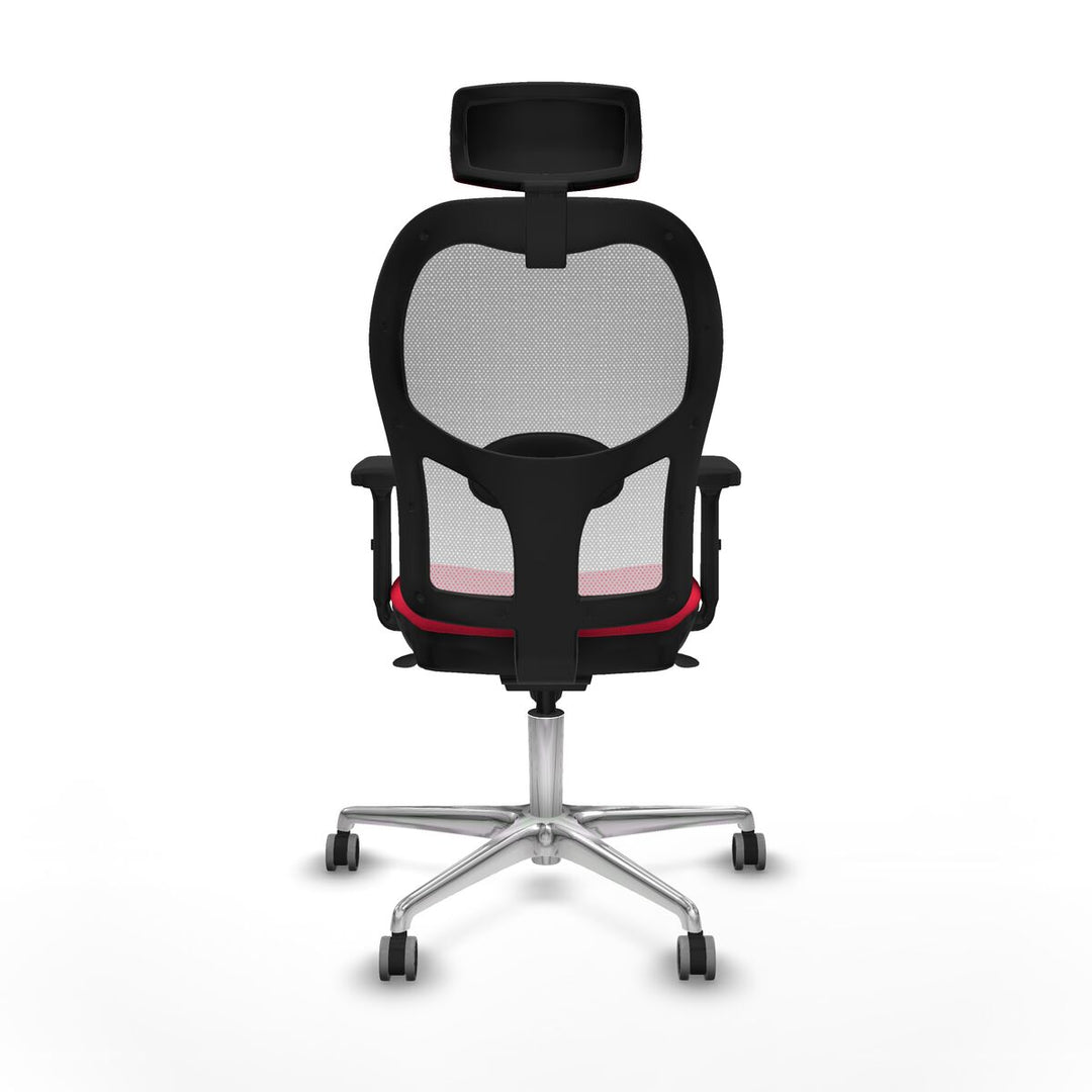 Office Chair with Headrest Piqueras y Crespo 2D086G2 Red