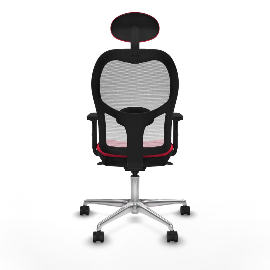 Office Chair with Headrest Piqueras y Crespo 2D086N1 Red