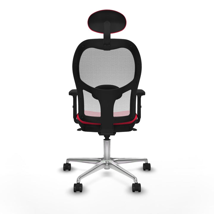 Office Chair with Headrest Piqueras y Crespo 2D086N1 Red