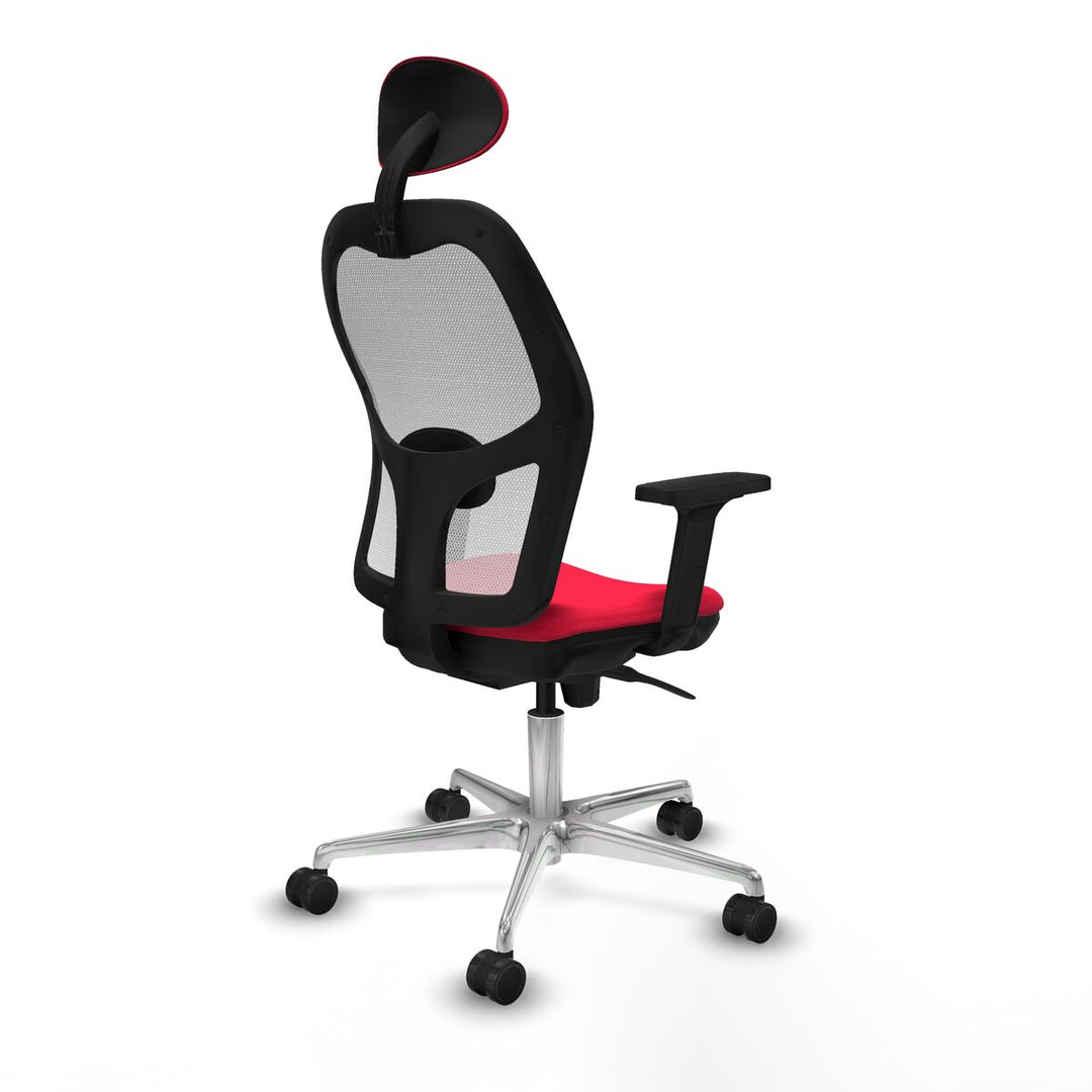 Office Chair with Headrest Piqueras y Crespo 2D086N1 Red