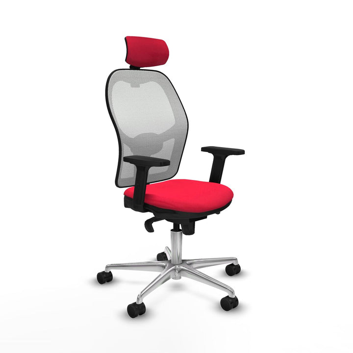 Office Chair with Headrest Piqueras y Crespo 2D086N2 Red