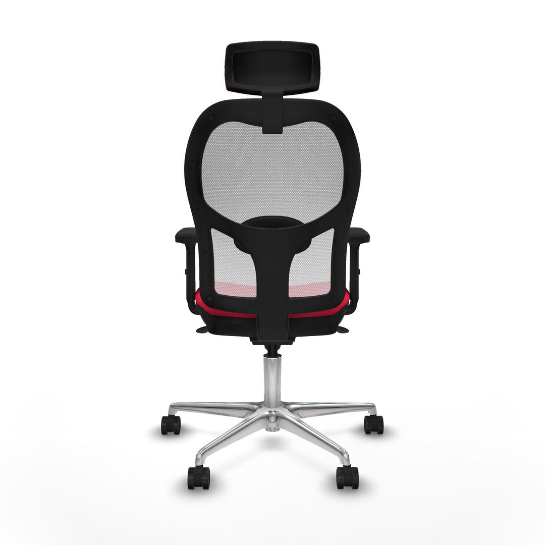 Office Chair with Headrest Piqueras y Crespo 2D086N2 Red