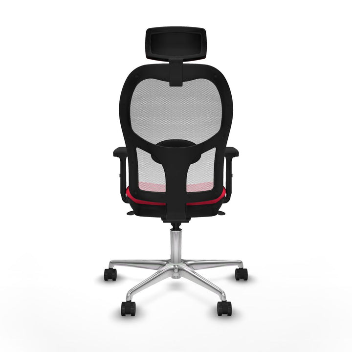 Office Chair with Headrest Piqueras y Crespo 2D086N2 Red