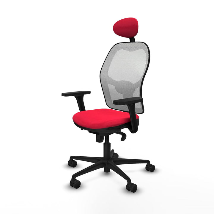 Office Chair with Headrest Piqueras y Crespo 3D036N1 Red