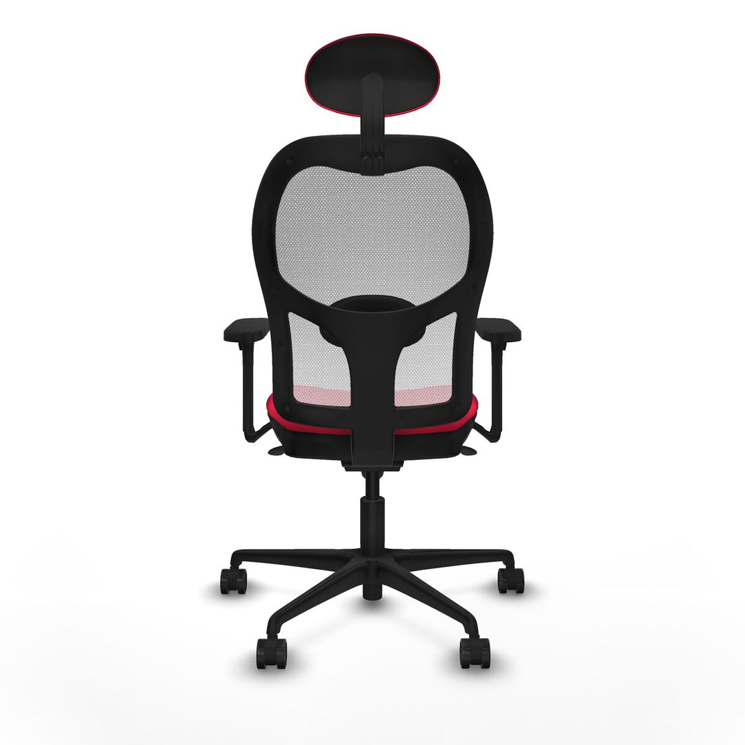 Office Chair with Headrest Piqueras y Crespo 3D036N1 Red