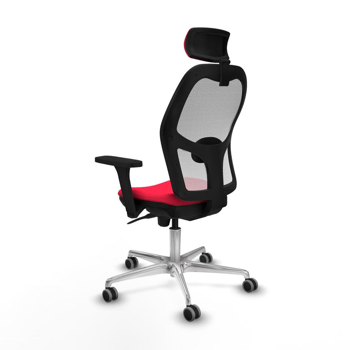 Office Chair with Headrest Piqueras y Crespo 3D086G2 Red
