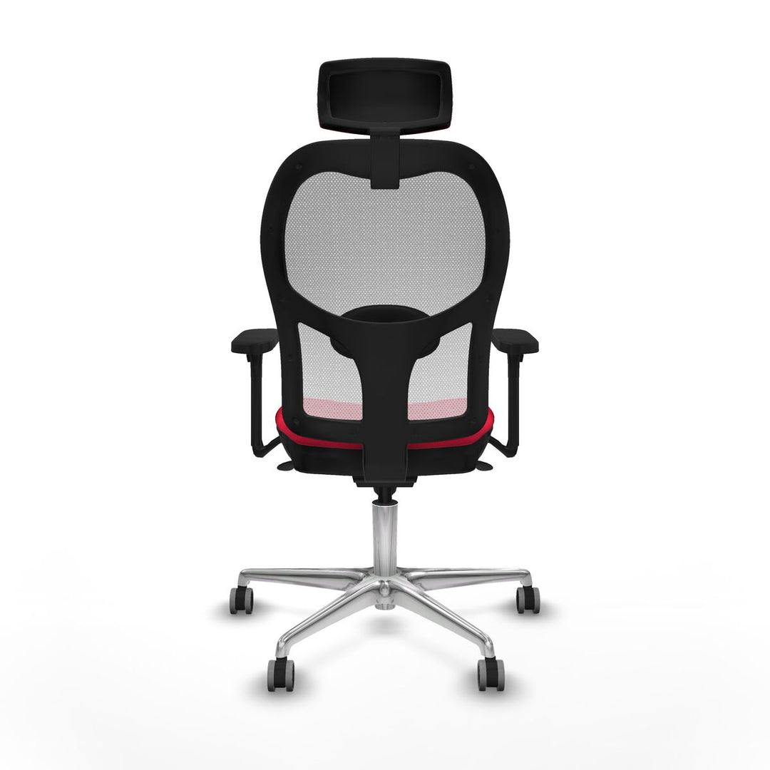 Office Chair with Headrest Piqueras y Crespo 3D086G2 Red
