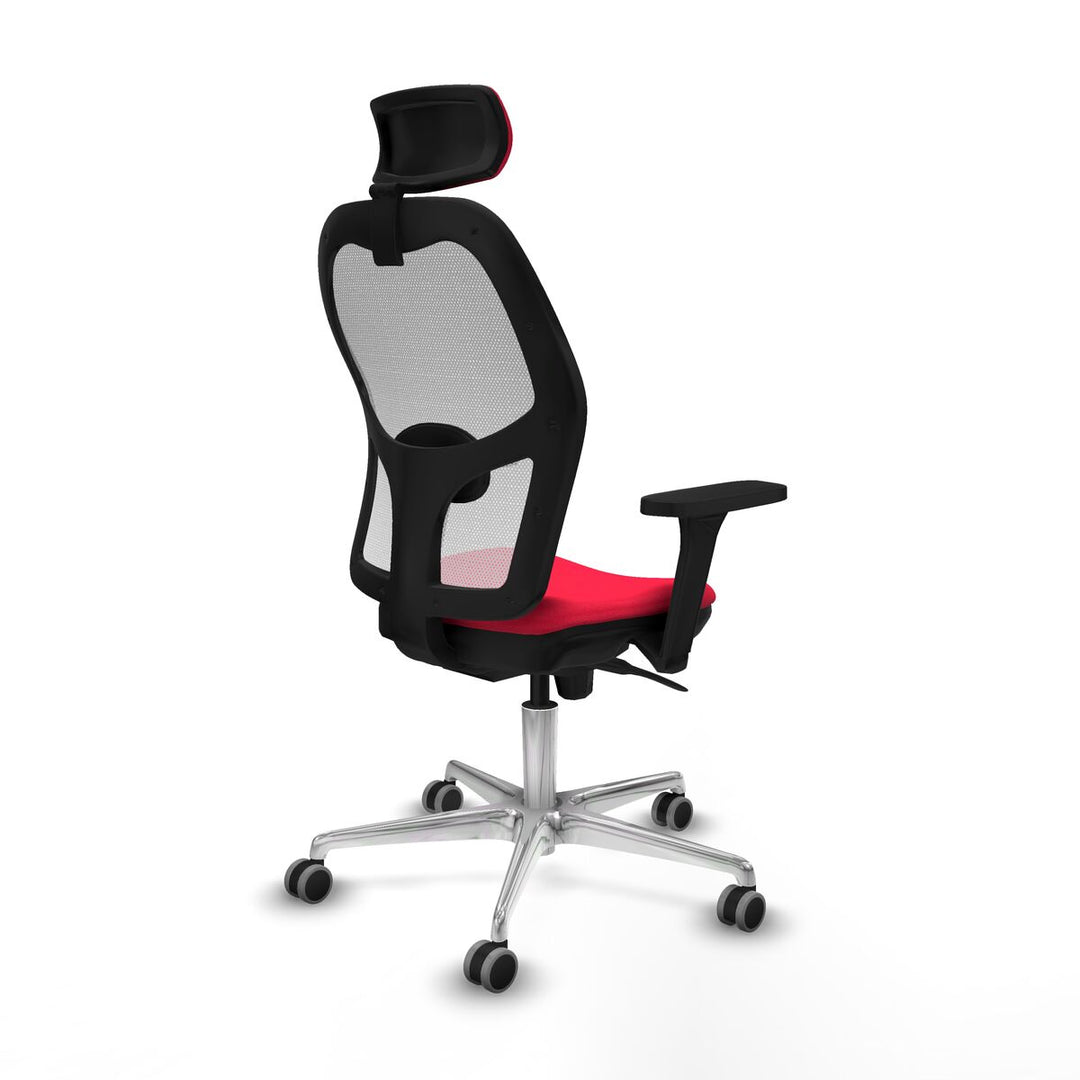 Office Chair with Headrest Piqueras y Crespo 3D086G2 Red