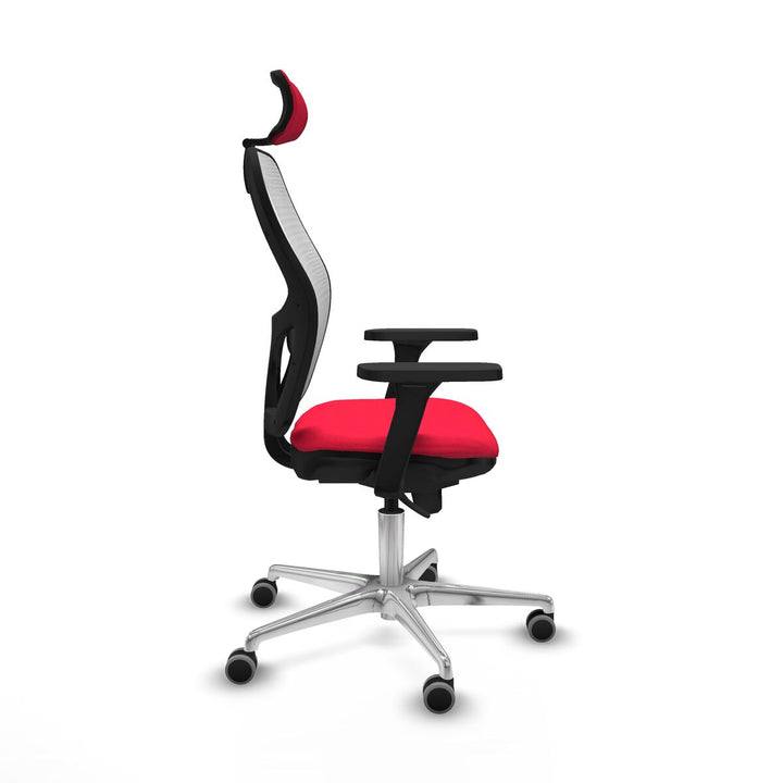 Office Chair with Headrest Piqueras y Crespo 3D086G2 Red