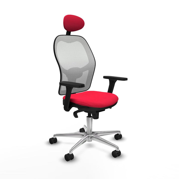 Office Chair with Headrest Piqueras y Crespo 3D086N1 Red