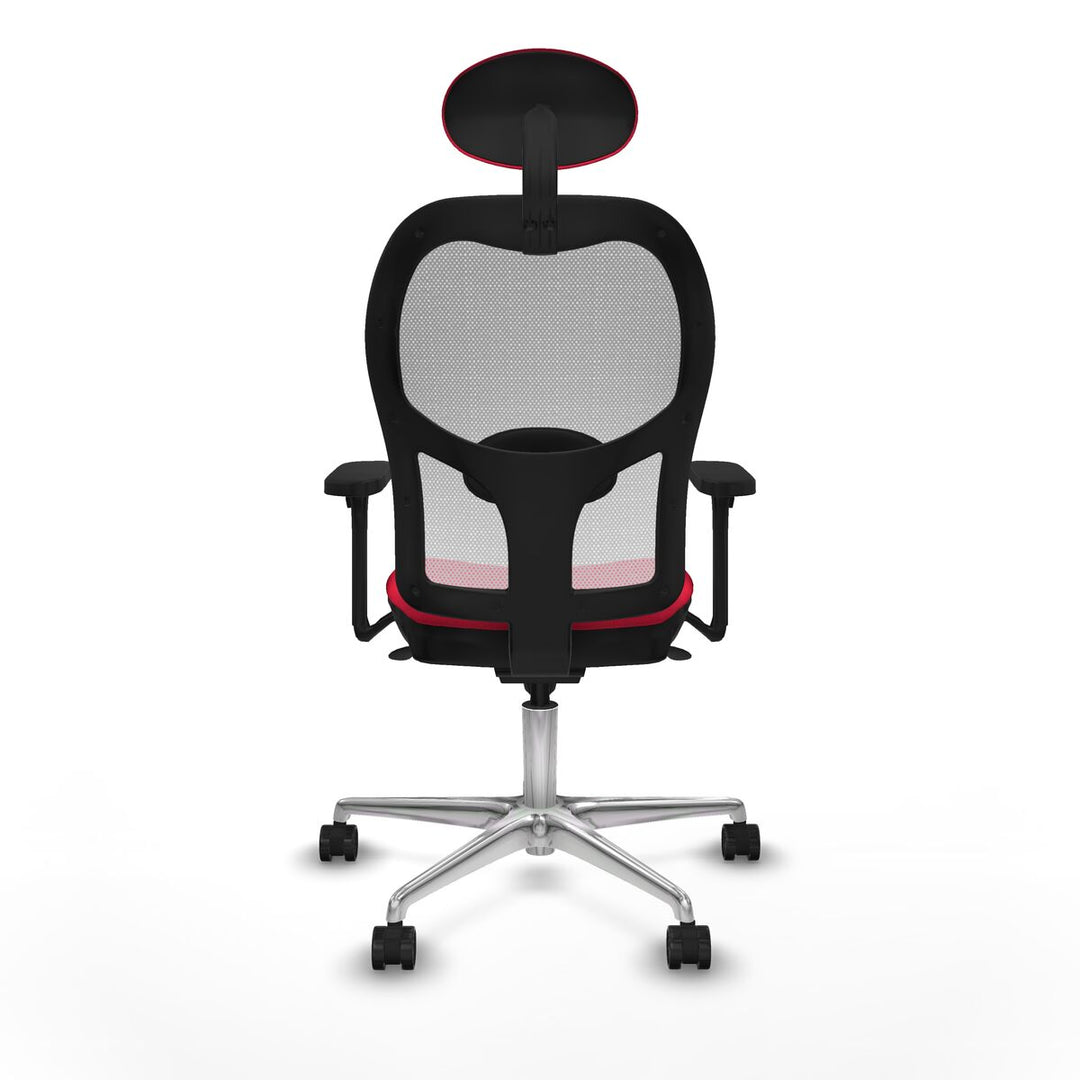 Office Chair with Headrest Piqueras y Crespo 3D086N1 Red