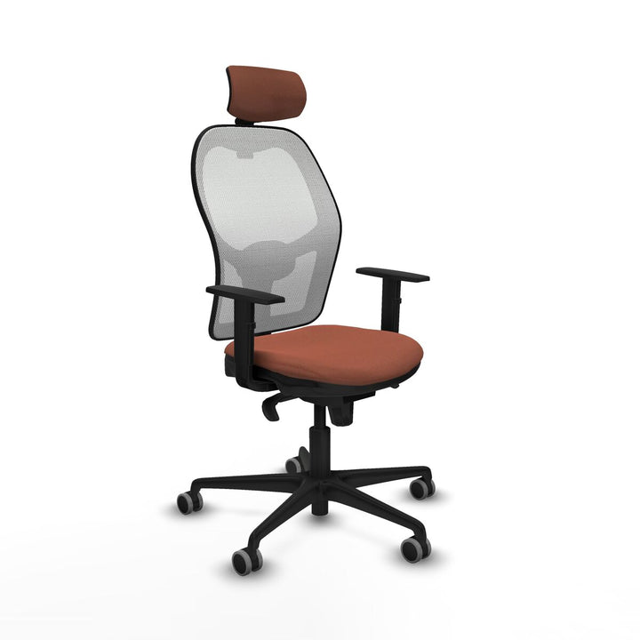 Office Chair with Headrest Piqueras y Crespo 1D036G2 White Brown