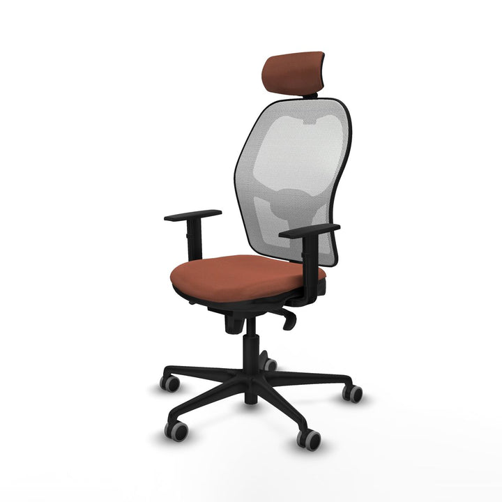 Office Chair with Headrest Piqueras y Crespo 1D036G2 White Brown