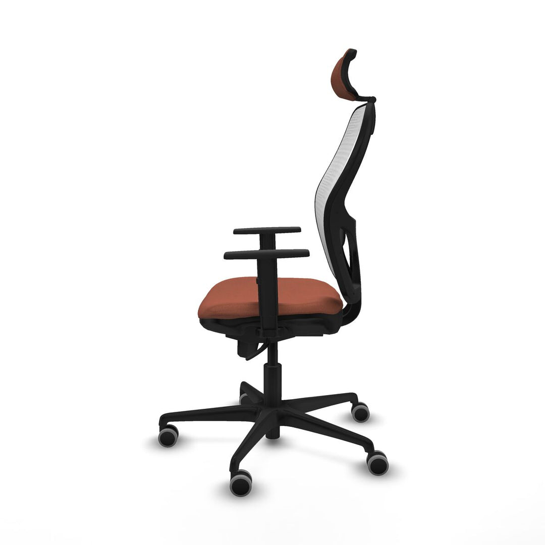 Office Chair with Headrest Piqueras y Crespo 1D036G2 White Brown