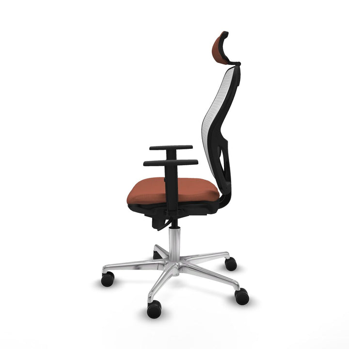 Office Chair with Headrest Piqueras y Crespo 1D086N2 White Brown