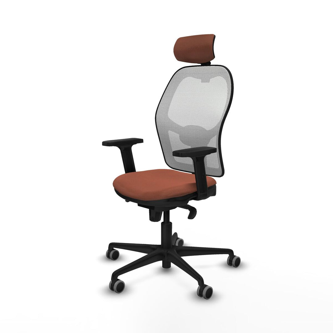 Office Chair with Headrest Piqueras y Crespo 2D036G2 White Brown