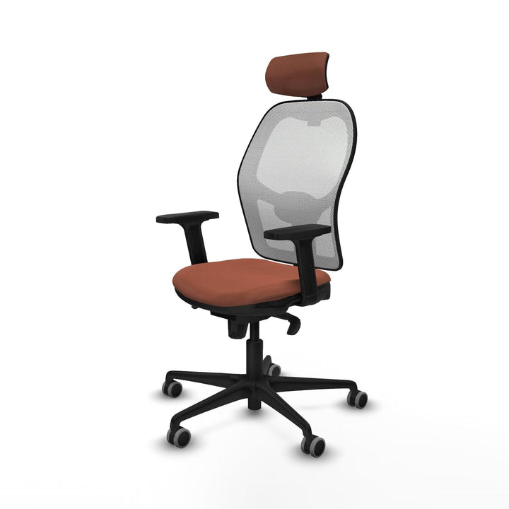 Office Chair with Headrest Piqueras y Crespo 2D036G2 White Brown
