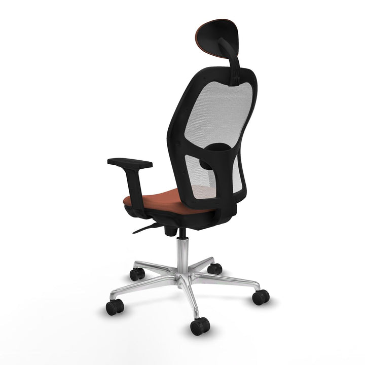 Office Chair with Headrest Piqueras y Crespo 2D086N1 White Brown