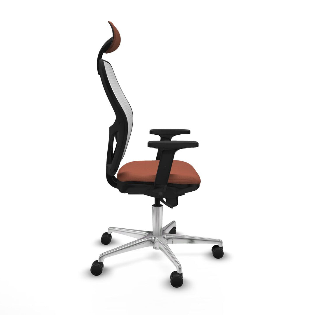 Office Chair with Headrest Piqueras y Crespo 2D086N1 White Brown