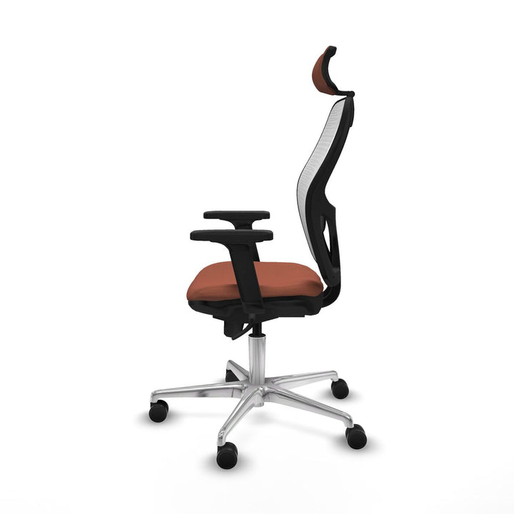 Office Chair with Headrest Piqueras y Crespo 2D086N2 White Brown