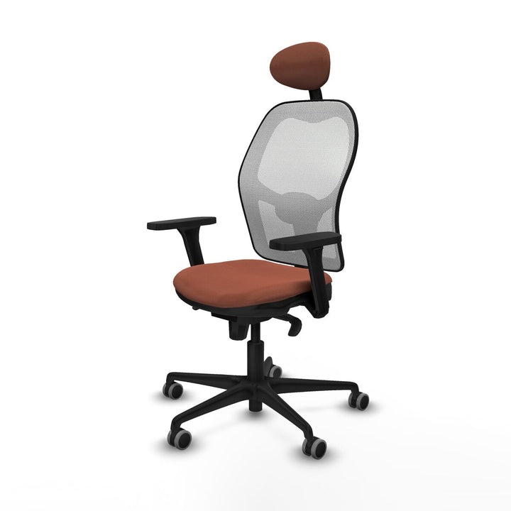 Office Chair with Headrest Piqueras y Crespo 3D036G1 White Brown