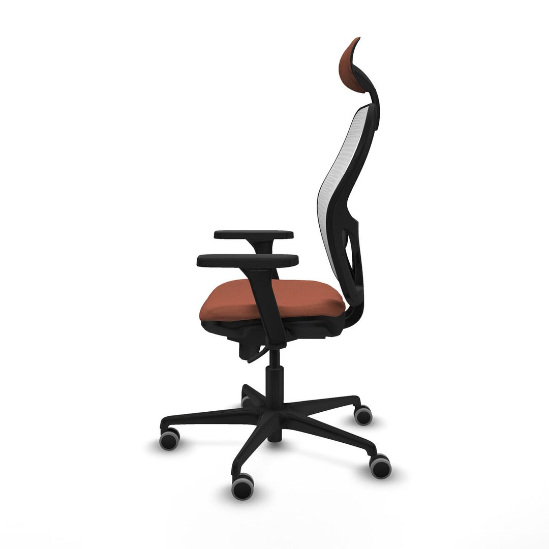 Office Chair with Headrest Piqueras y Crespo 3D036G1 White Brown