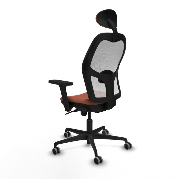 Office Chair with Headrest Piqueras y Crespo 3D036G1 White Brown