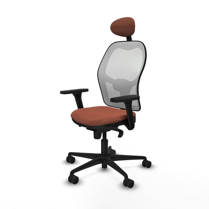 Office Chair with Headrest Piqueras y Crespo 3D036N1 White Brown
