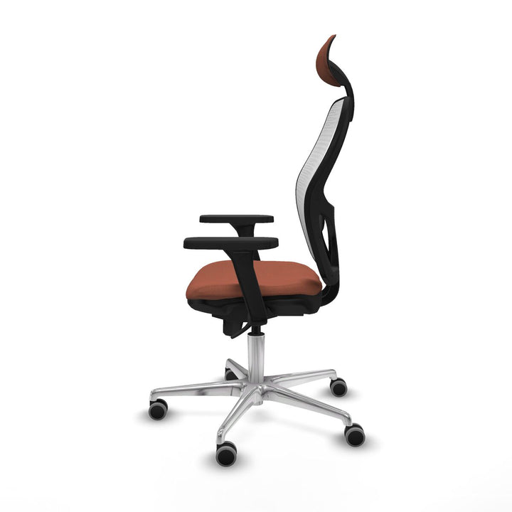 Office Chair with Headrest Piqueras y Crespo 3D086G1 White Brown
