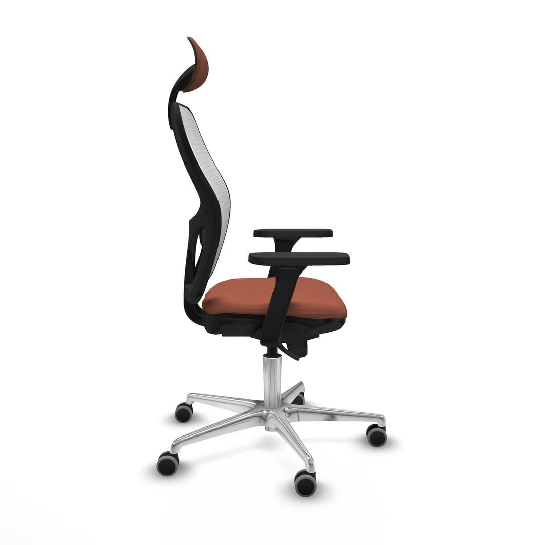 Office Chair with Headrest Piqueras y Crespo 3D086G1 White Brown