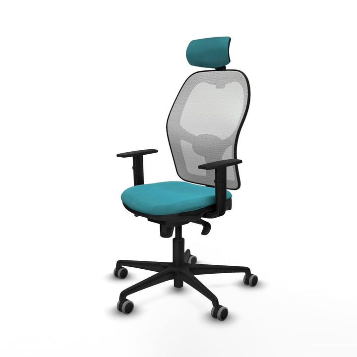 Office Chair with Headrest Piqueras y Crespo 1D036G2 Turquoise