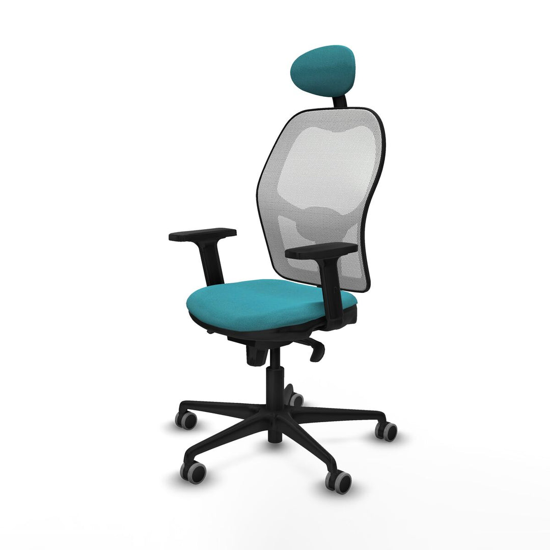 Office Chair with Headrest Piqueras y Crespo 2D036G1 Turquoise