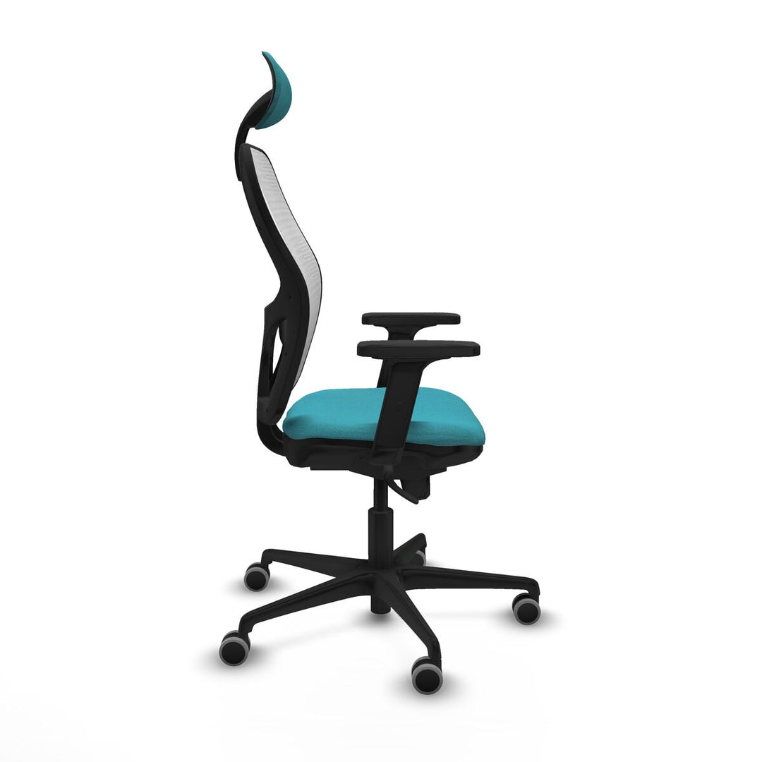 Office Chair with Headrest Piqueras y Crespo 2D036G1 Turquoise