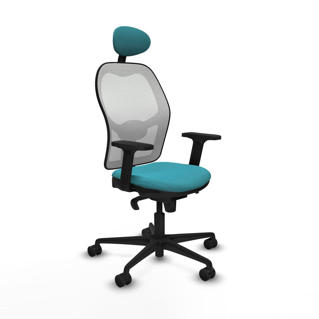Office Chair with Headrest Piqueras y Crespo 2D036N1 Turquoise