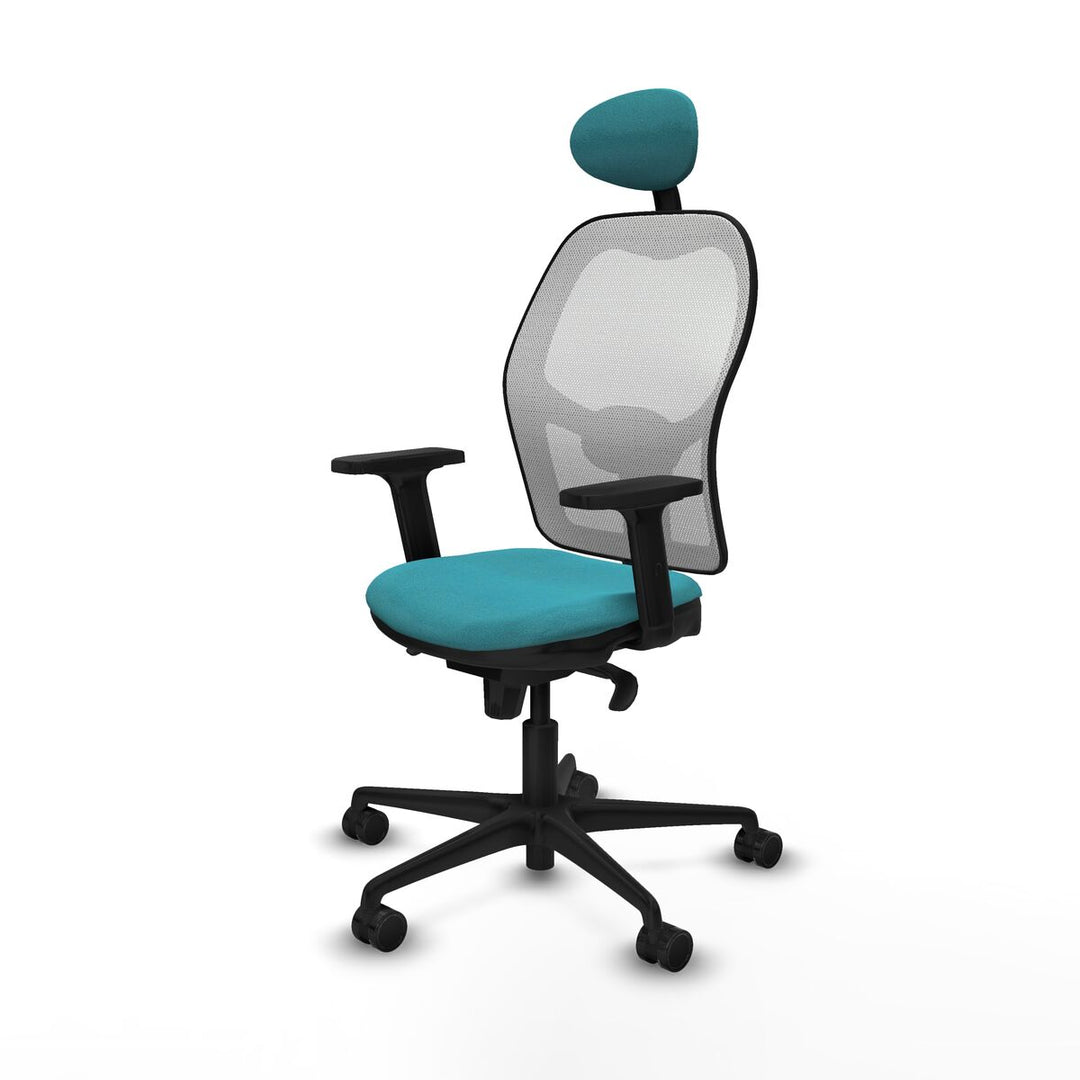Office Chair with Headrest Piqueras y Crespo 2D036N1 Turquoise