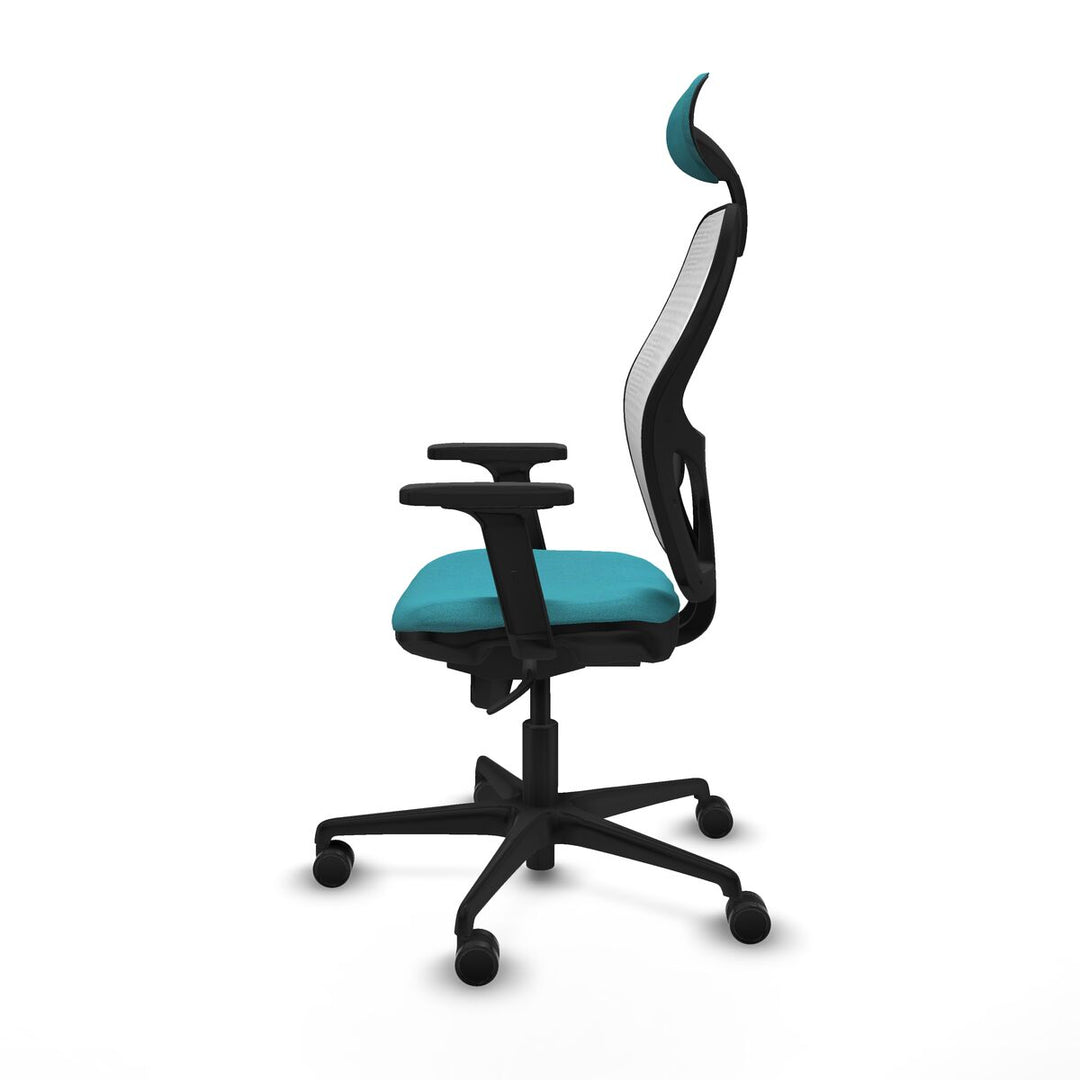 Office Chair with Headrest Piqueras y Crespo 2D036N1 Turquoise