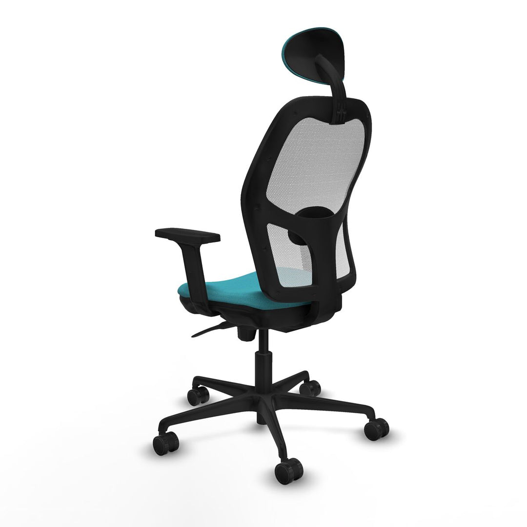 Office Chair with Headrest Piqueras y Crespo 2D036N1 Turquoise