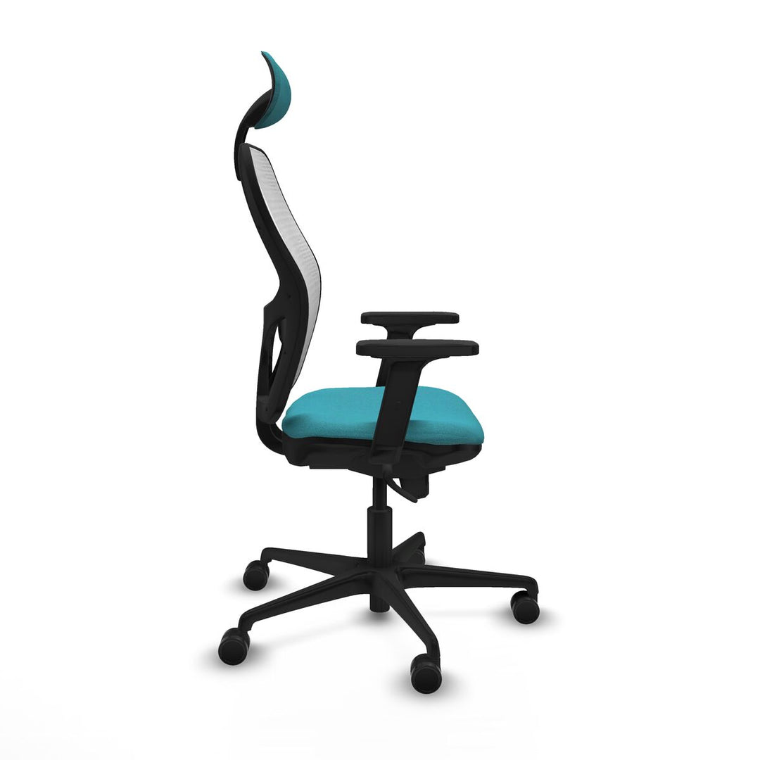 Office Chair with Headrest Piqueras y Crespo 2D036N1 Turquoise