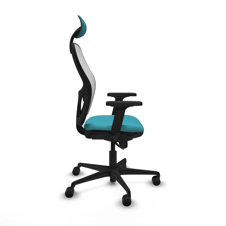 Office Chair with Headrest Piqueras y Crespo 2D036N1 Turquoise