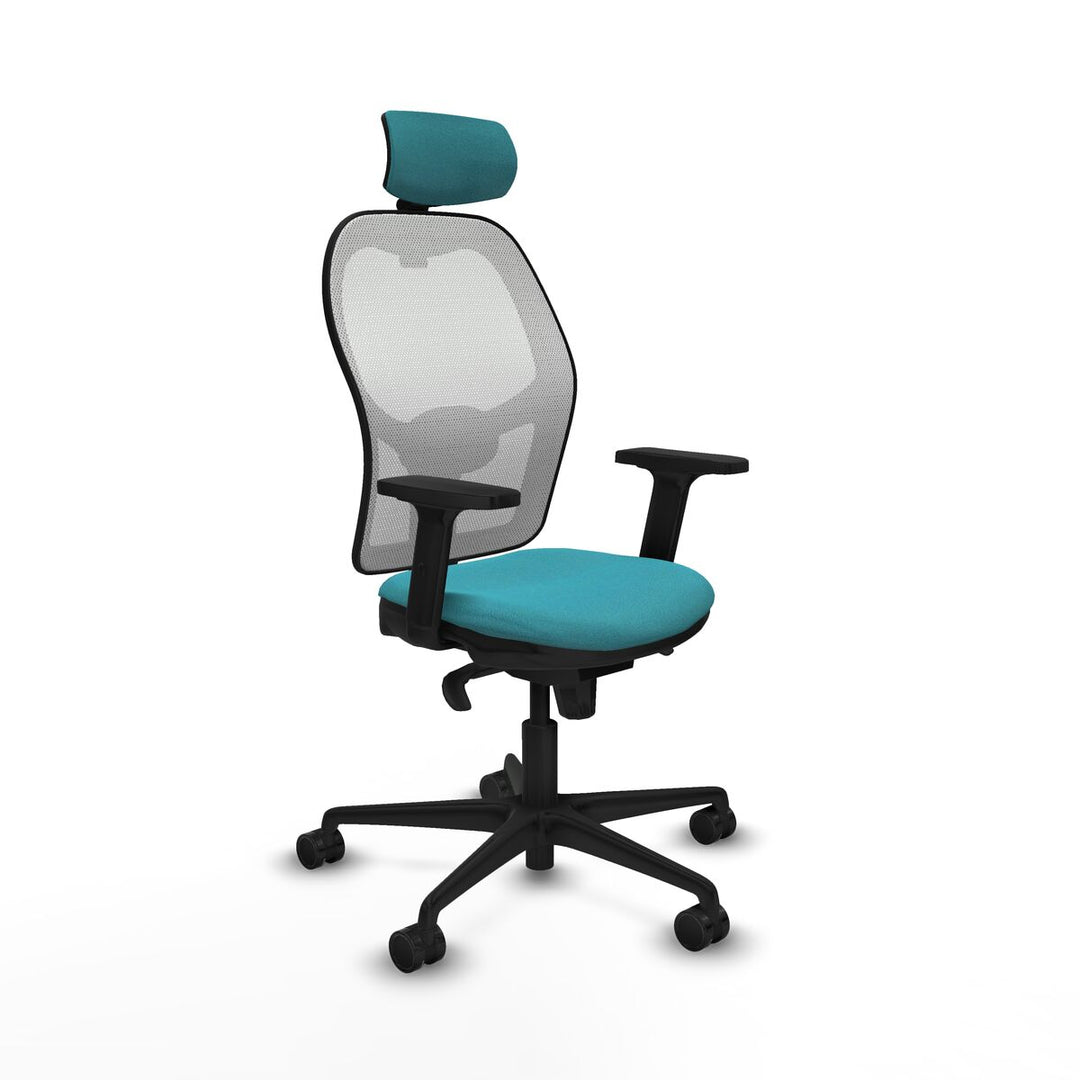 Office Chair with Headrest Piqueras y Crespo 2D036N2 Turquoise