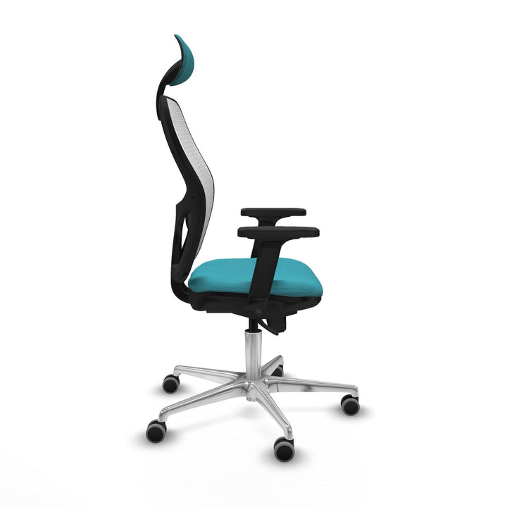 Office Chair with Headrest Piqueras y Crespo 2D086G1 Turquoise