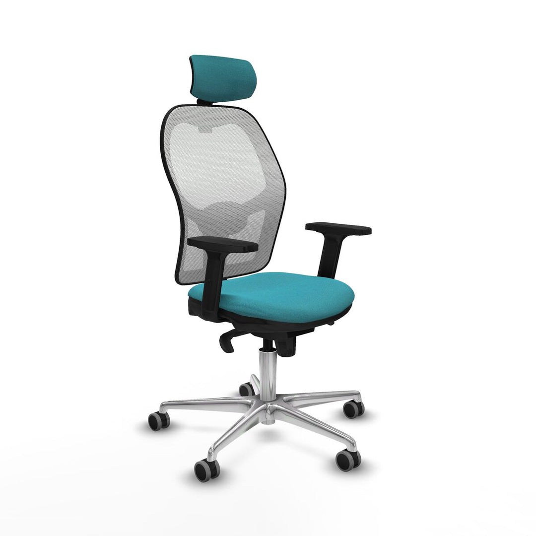 Office Chair with Headrest Piqueras y Crespo 2D086G2 Turquoise
