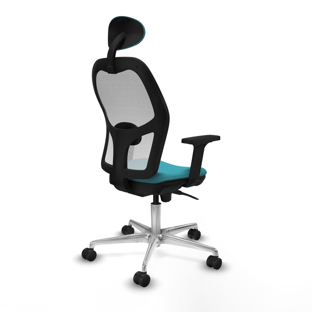 Office Chair with Headrest Piqueras y Crespo 2D086N1 Turquoise