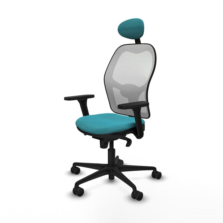 Office Chair with Headrest Piqueras y Crespo 3D036N1 Turquoise