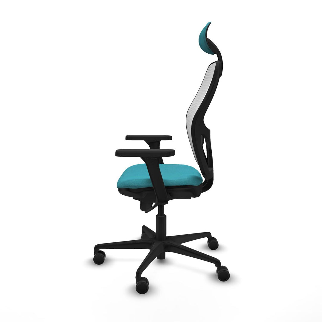 Office Chair with Headrest Piqueras y Crespo 3D036N1 Turquoise