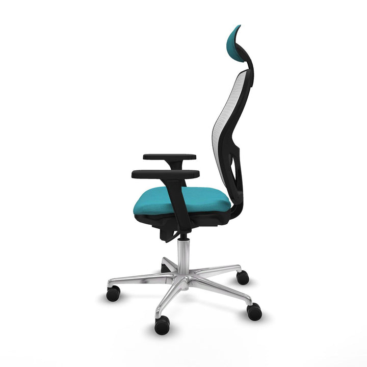 Office Chair with Headrest Piqueras y Crespo 3D086N1 Turquoise