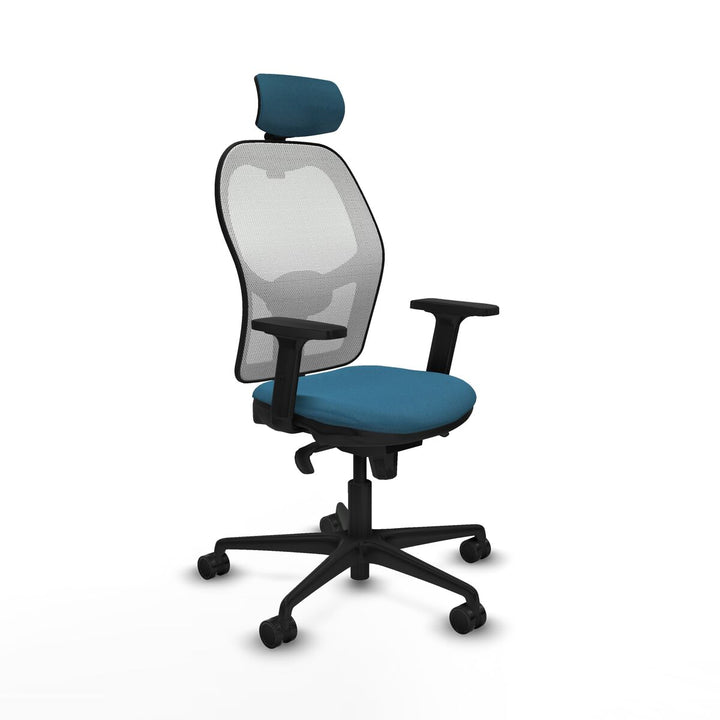 Office Chair with Headrest Piqueras y Crespo 2D036N2 White Petroleum green