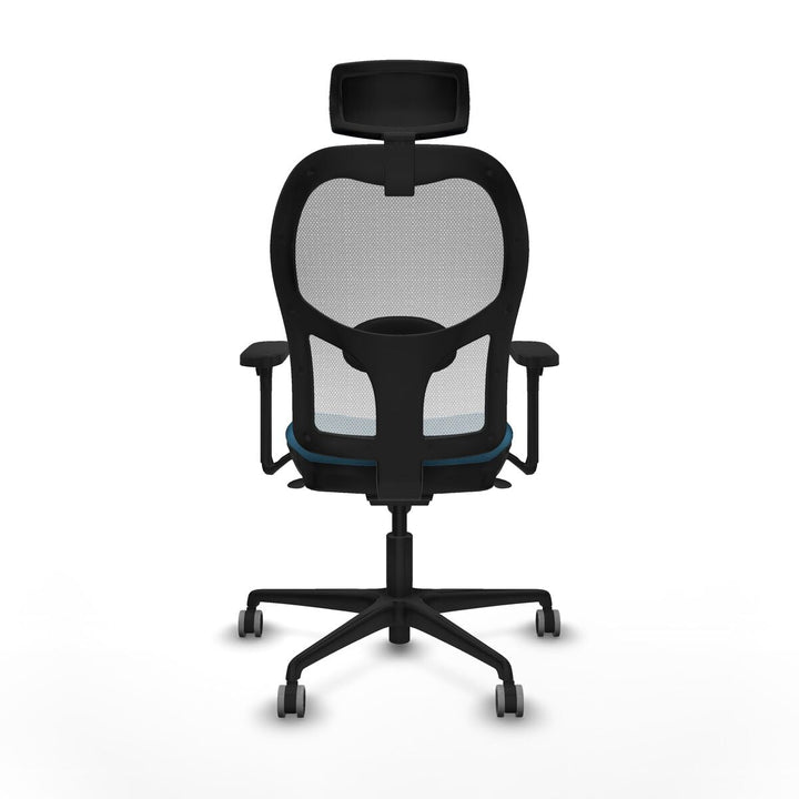 Office Chair with Headrest Piqueras y Crespo 3D036G2 White Petroleum green